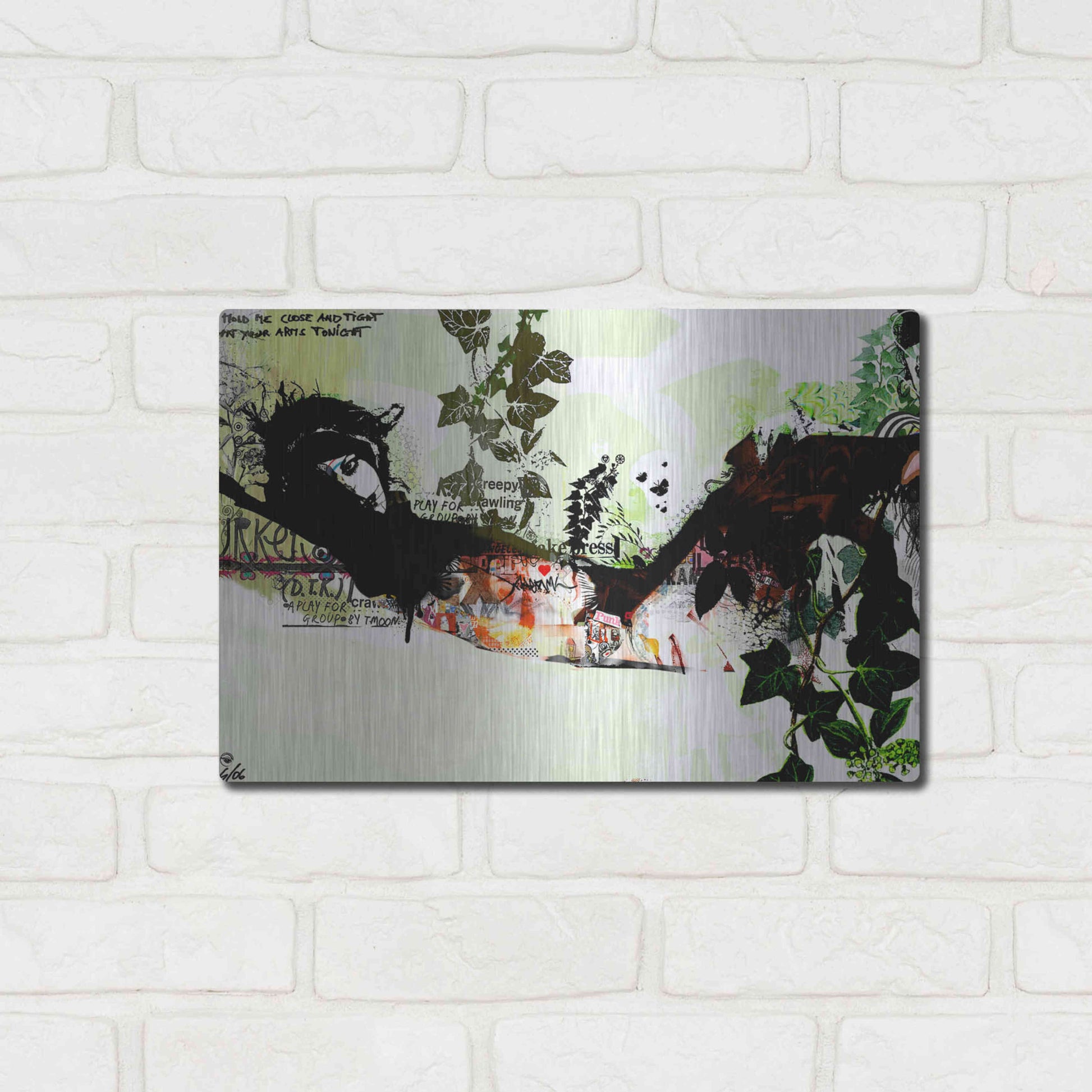 Luxe Metal Art 'Harakiri' by Giulio Lurissevich, Metal Wall Art,16x12