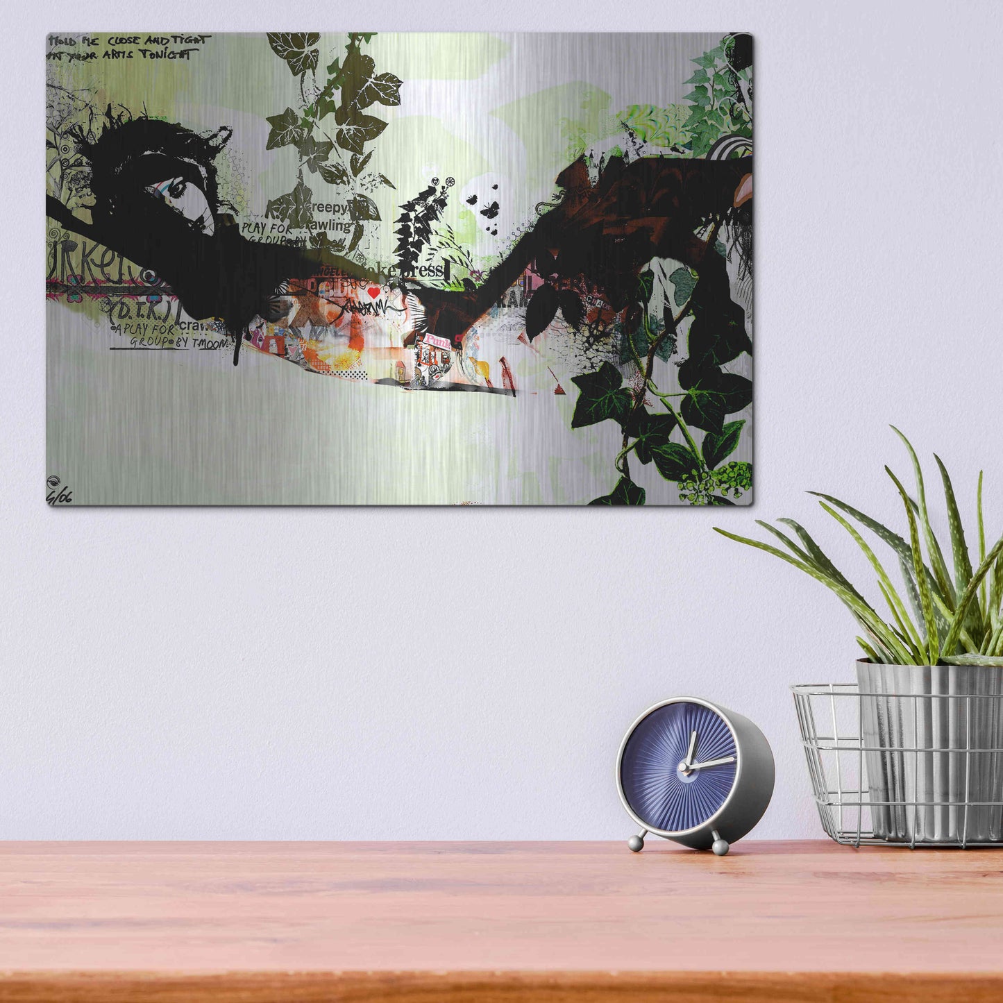 Luxe Metal Art 'Harakiri' by Giulio Lurissevich, Metal Wall Art,16x12