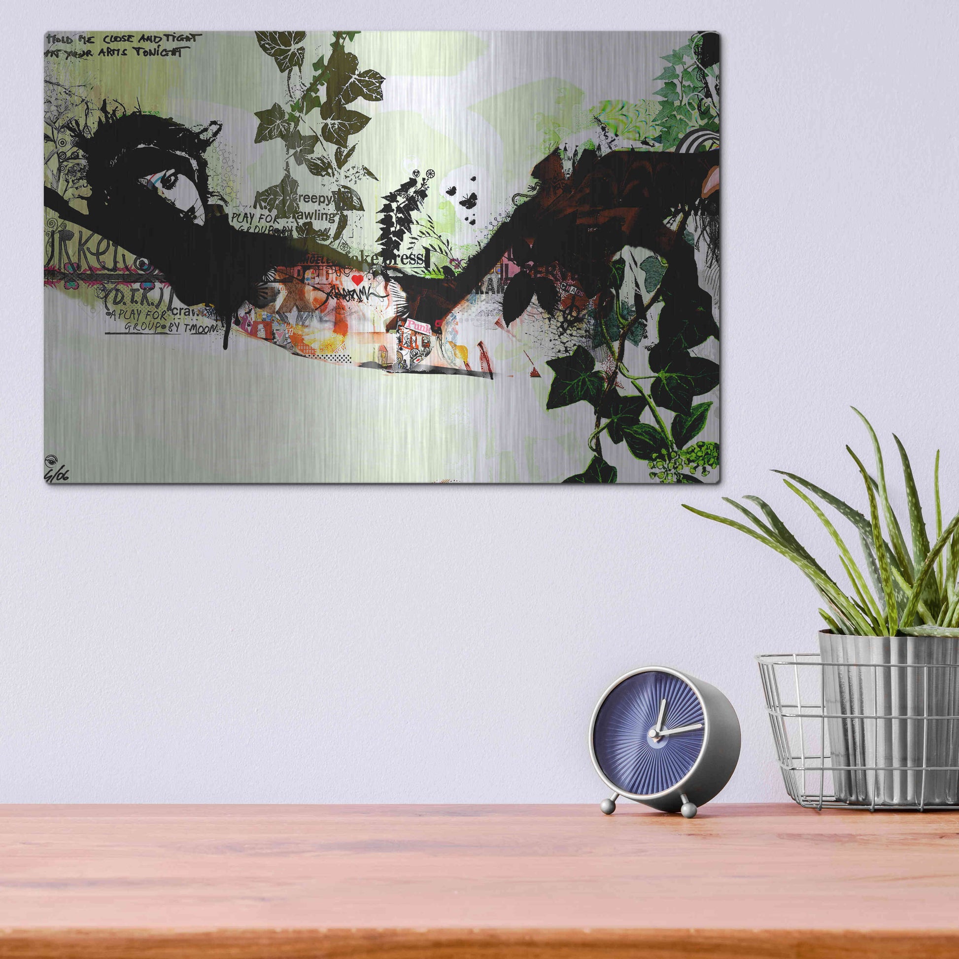 Luxe Metal Art 'Harakiri' by Giulio Lurissevich, Metal Wall Art,16x12