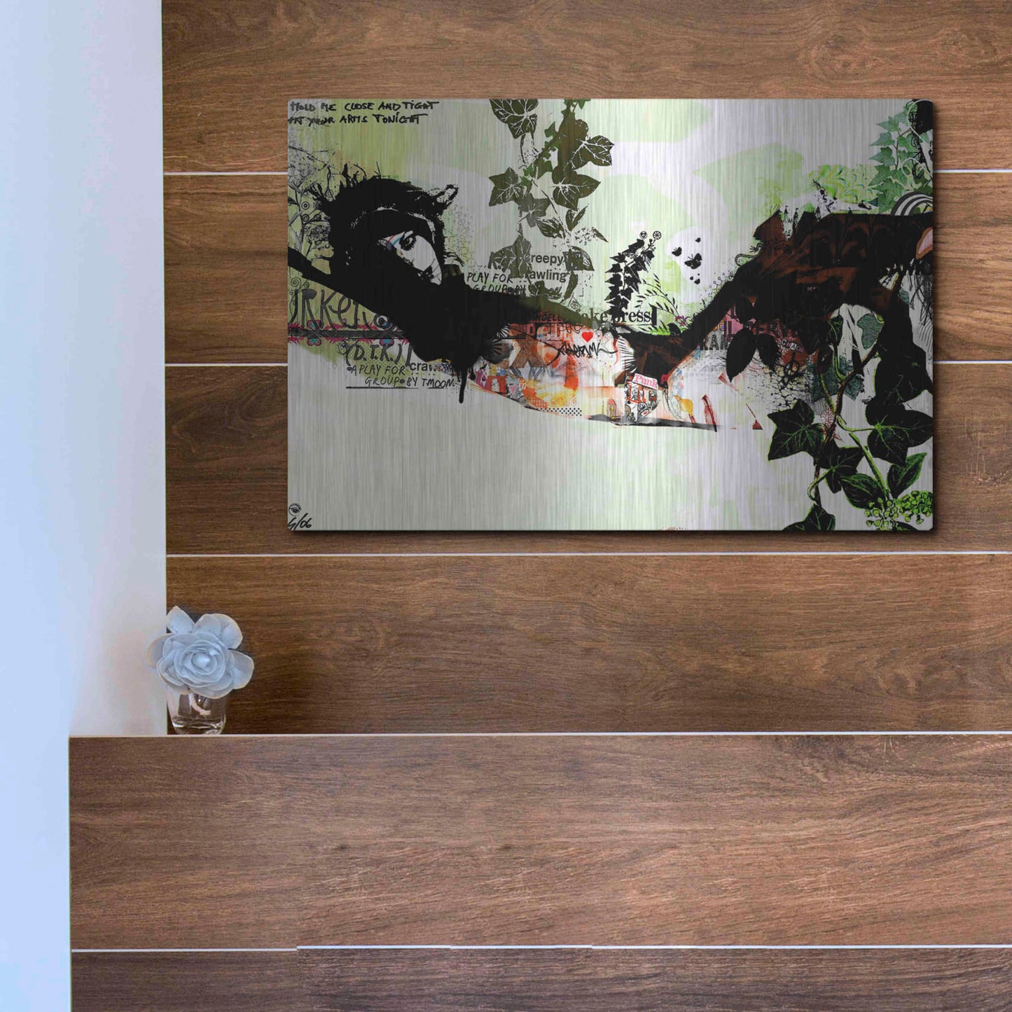 Luxe Metal Art 'Harakiri' by Giulio Lurissevich, Metal Wall Art,16x12