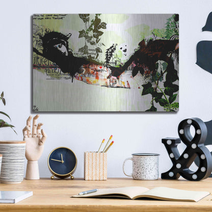 Luxe Metal Art 'Harakiri' by Giulio Lurissevich, Metal Wall Art,16x12