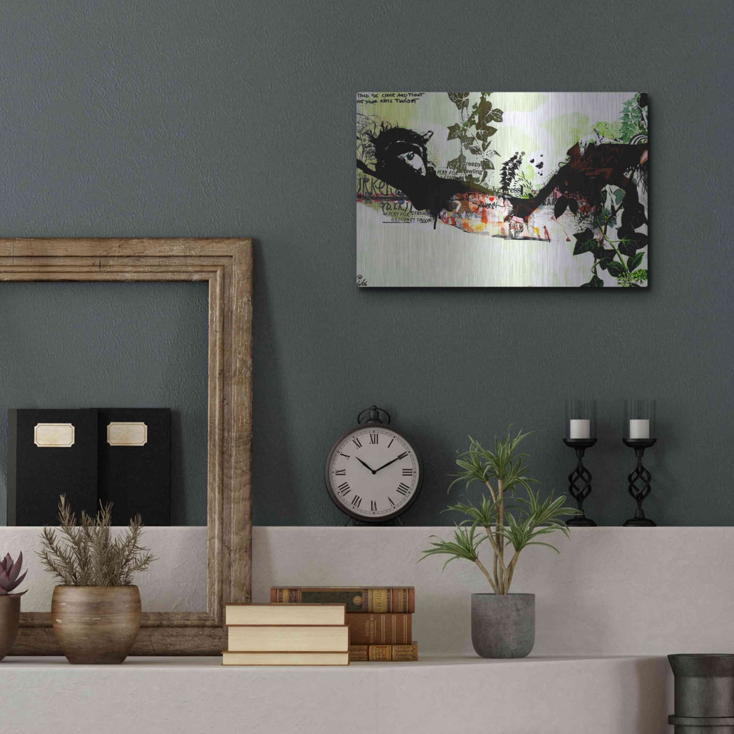 Luxe Metal Art 'Harakiri' by Giulio Lurissevich, Metal Wall Art,16x12