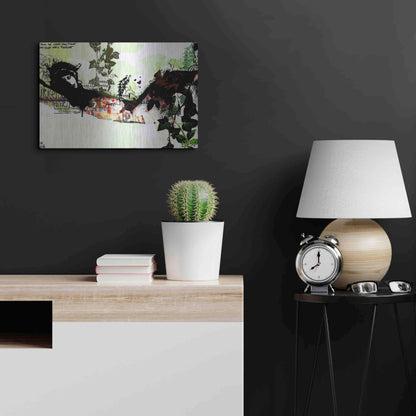 Luxe Metal Art 'Harakiri' by Giulio Lurissevich, Metal Wall Art,24x16