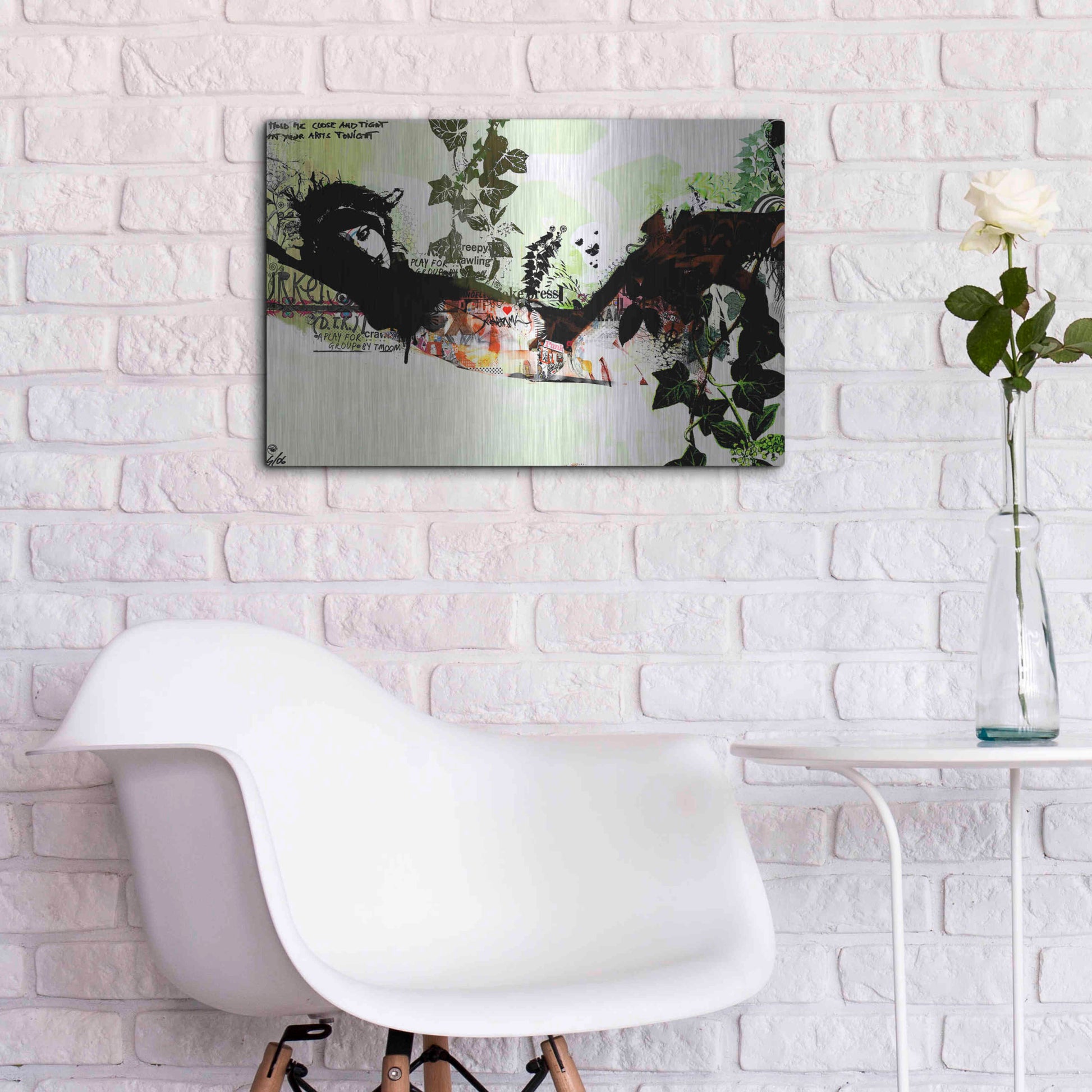 Luxe Metal Art 'Harakiri' by Giulio Lurissevich, Metal Wall Art,24x16