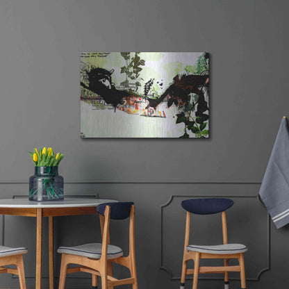 Luxe Metal Art 'Harakiri' by Giulio Lurissevich, Metal Wall Art,36x24