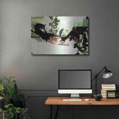 Luxe Metal Art 'Harakiri' by Giulio Lurissevich, Metal Wall Art,36x24