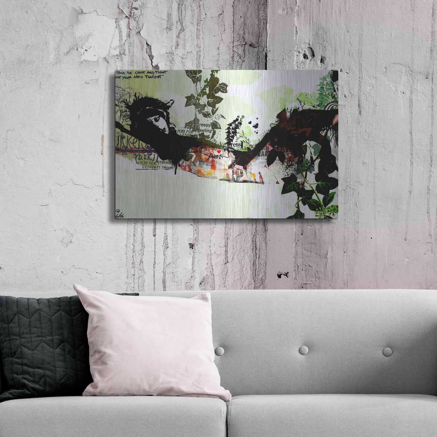 Luxe Metal Art 'Harakiri' by Giulio Lurissevich, Metal Wall Art,36x24