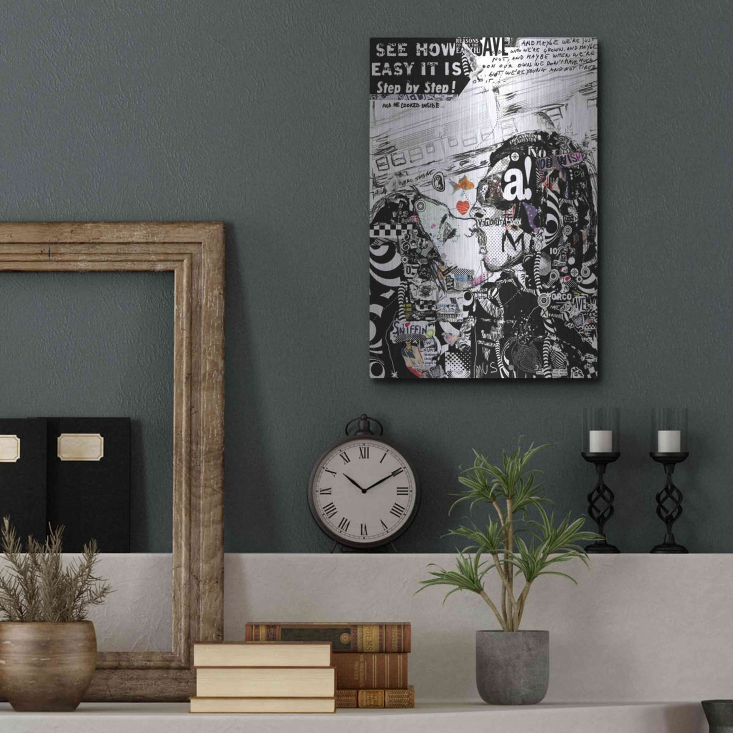 Luxe Metal Art 'The Chemistry Between Us' by Giulio Lurissevich, Metal Wall Art,12x16