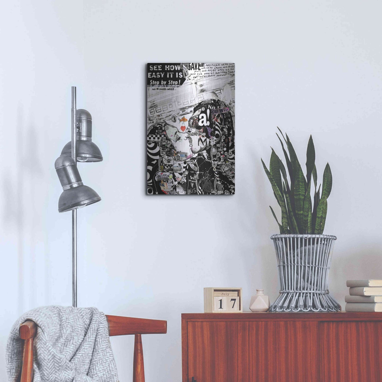 Luxe Metal Art 'The Chemistry Between Us' by Giulio Lurissevich, Metal Wall Art,16x24