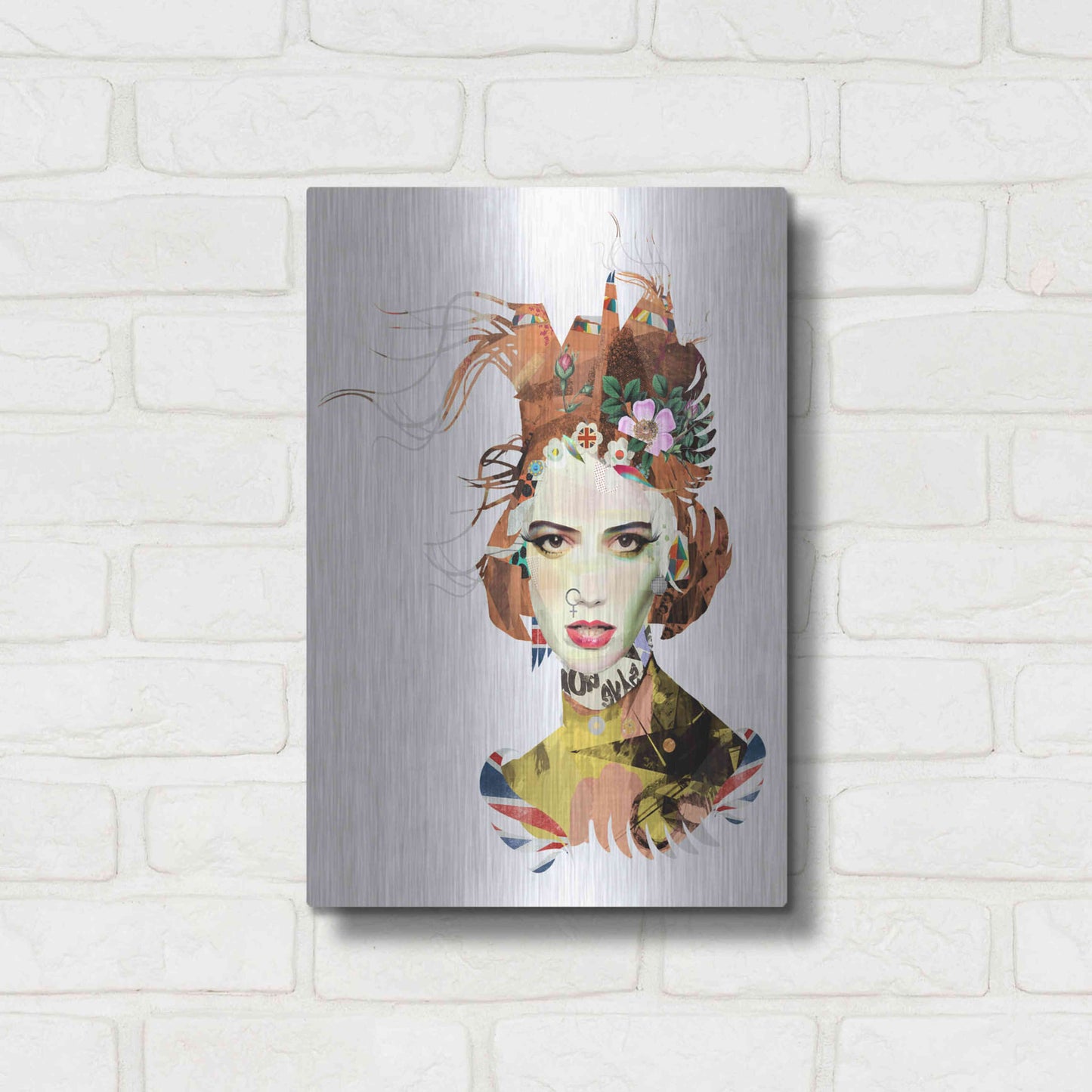 Luxe Metal Art 'The Queen' by Giulio Lurissevich, Metal Wall Art,12x16