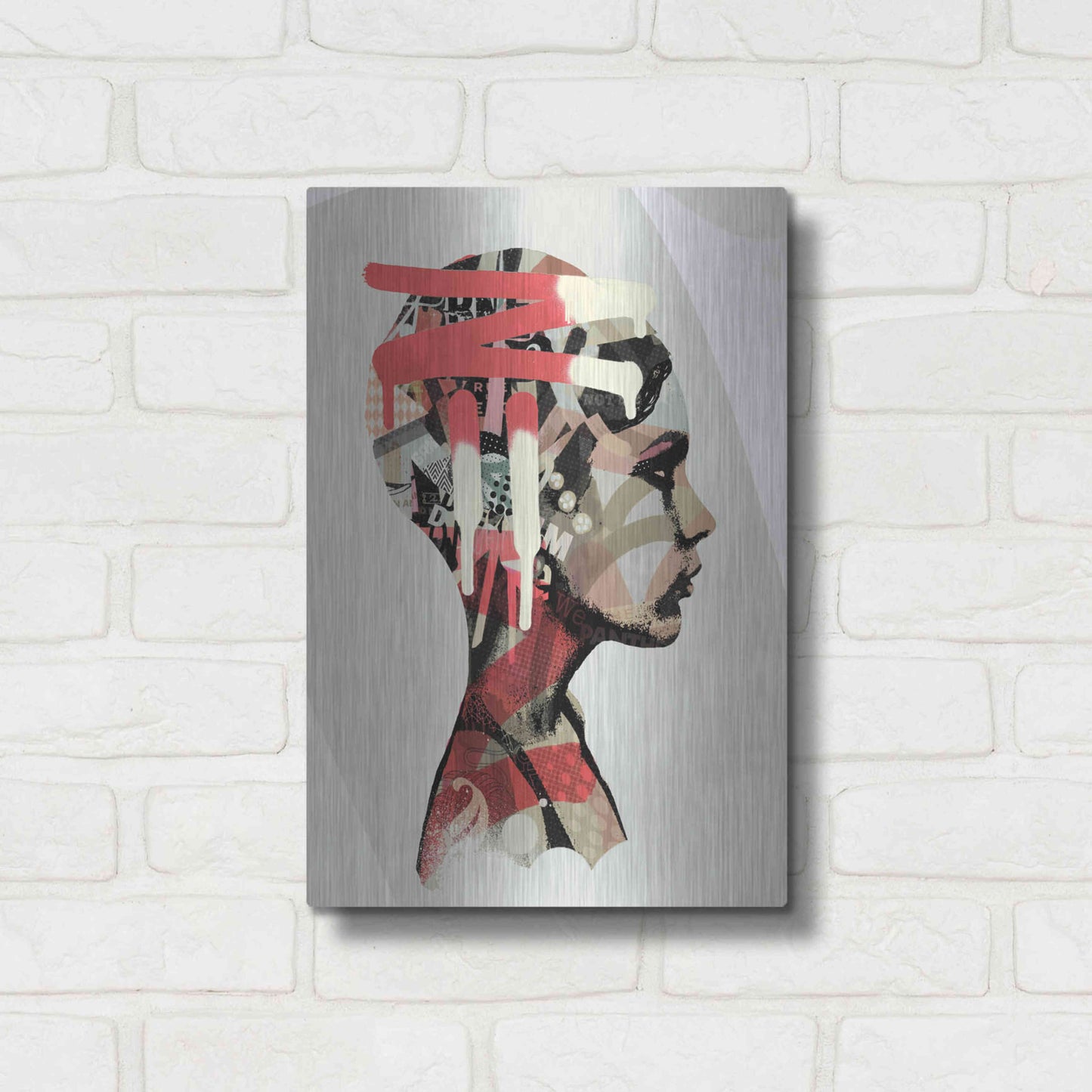 Luxe Metal Art 'Zeta' by Giulio Lurissevich, Metal Wall Art,12x16