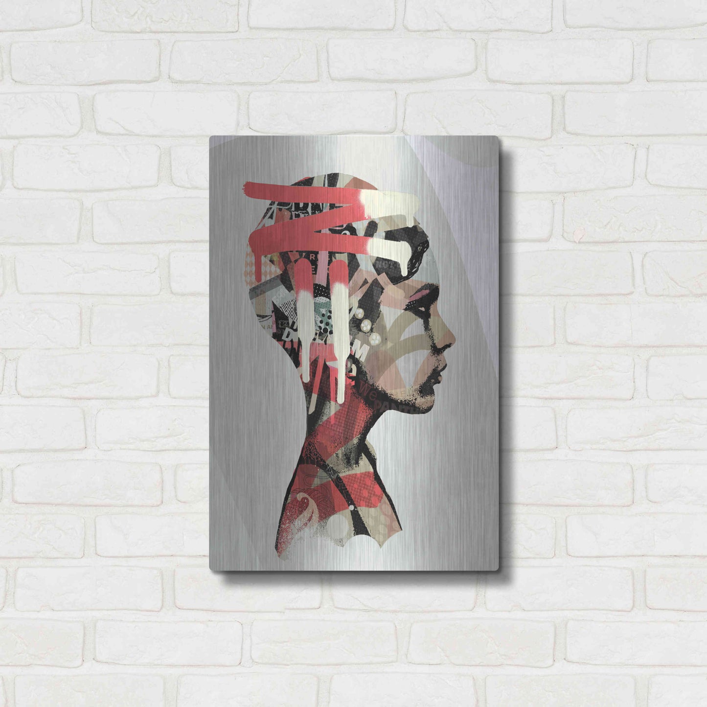 Luxe Metal Art 'Zeta' by Giulio Lurissevich, Metal Wall Art,16x24