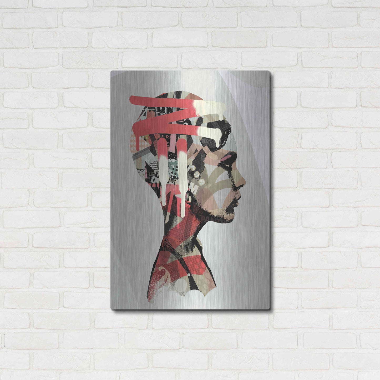 Luxe Metal Art 'Zeta' by Giulio Lurissevich, Metal Wall Art,24x36