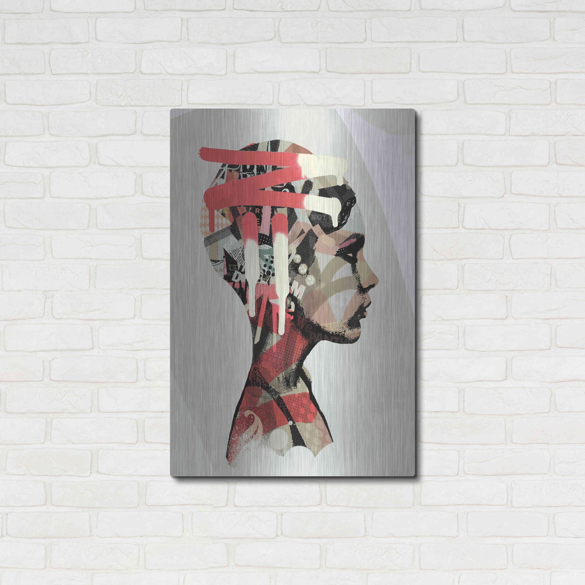 Luxe Metal Art 'Zeta' by Giulio Lurissevich, Metal Wall Art,24x36