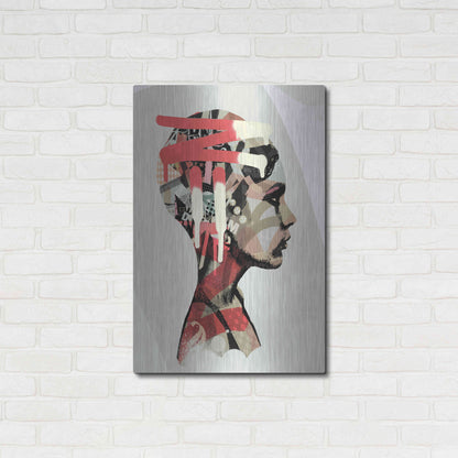 Luxe Metal Art 'Zeta' by Giulio Lurissevich, Metal Wall Art,24x36