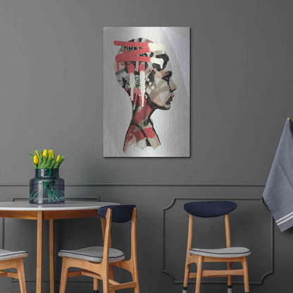 Luxe Metal Art 'Zeta' by Giulio Lurissevich, Metal Wall Art,24x36