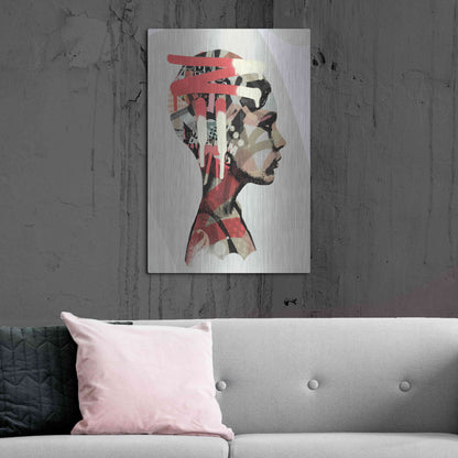 Luxe Metal Art 'Zeta' by Giulio Lurissevich, Metal Wall Art,24x36