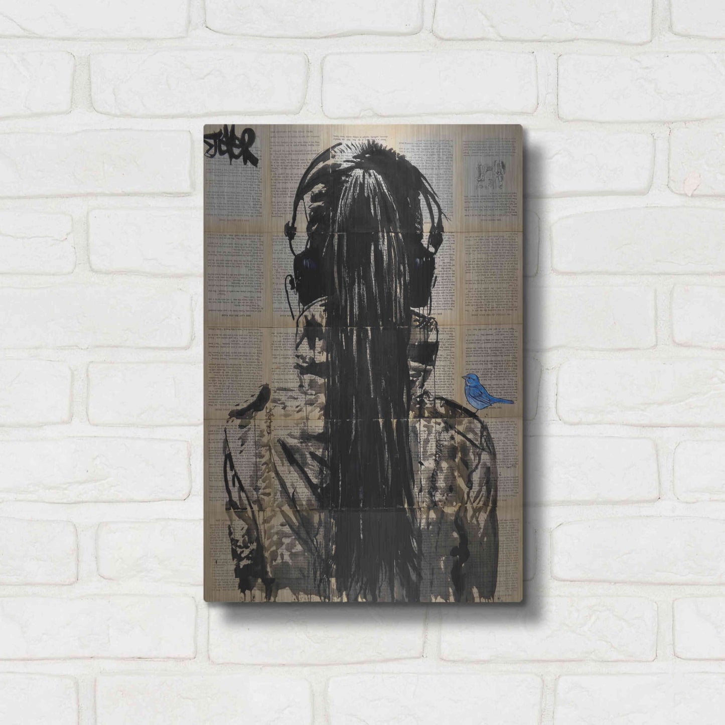 Luxe Metal Art 'Sonic2' by Loui Jover, Metal Wall Art,12x16