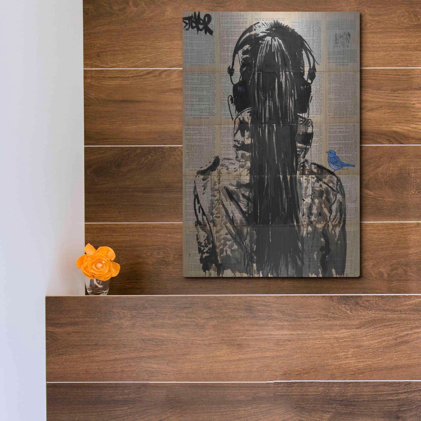 Luxe Metal Art 'Sonic2' by Loui Jover, Metal Wall Art,12x16