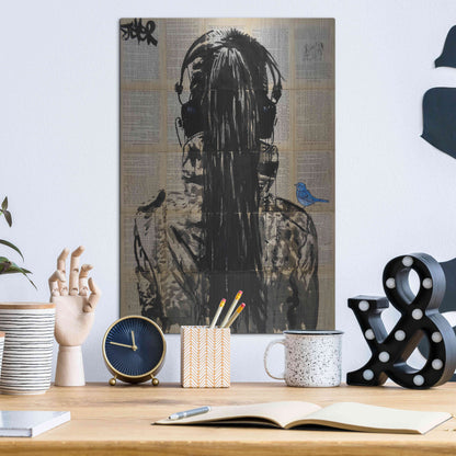 Luxe Metal Art 'Sonic2' by Loui Jover, Metal Wall Art,12x16