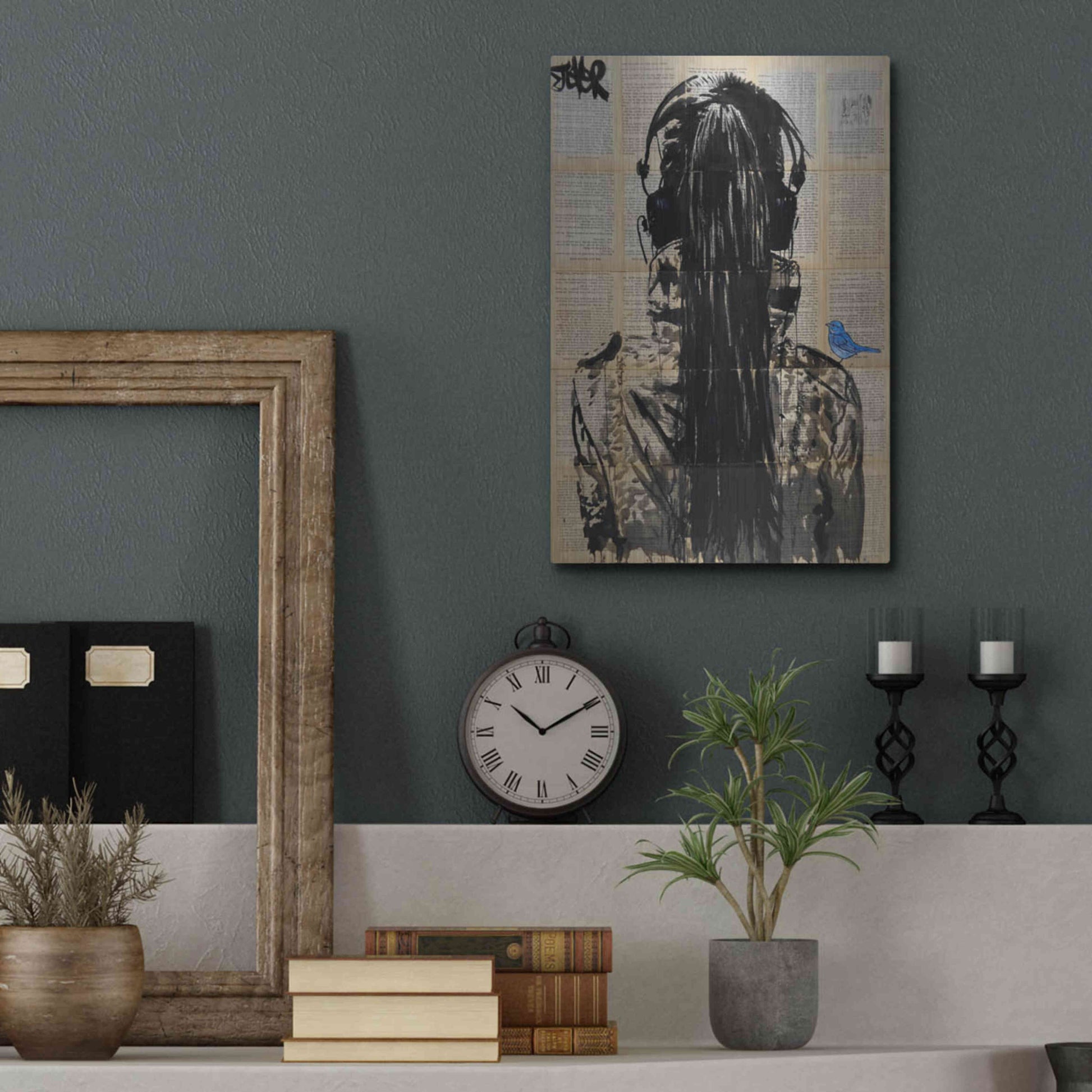 Luxe Metal Art 'Sonic2' by Loui Jover, Metal Wall Art,12x16