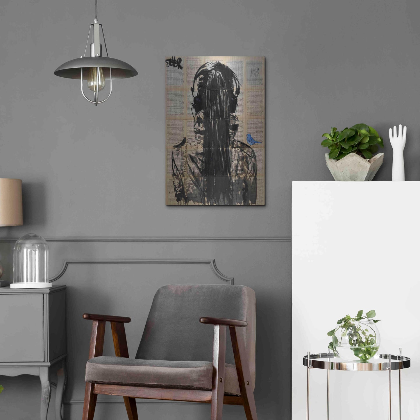 Luxe Metal Art 'Sonic2' by Loui Jover, Metal Wall Art,16x24