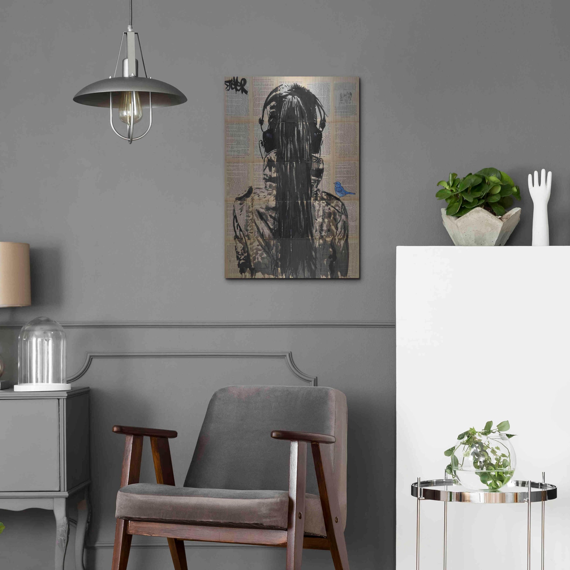 Luxe Metal Art 'Sonic2' by Loui Jover, Metal Wall Art,16x24