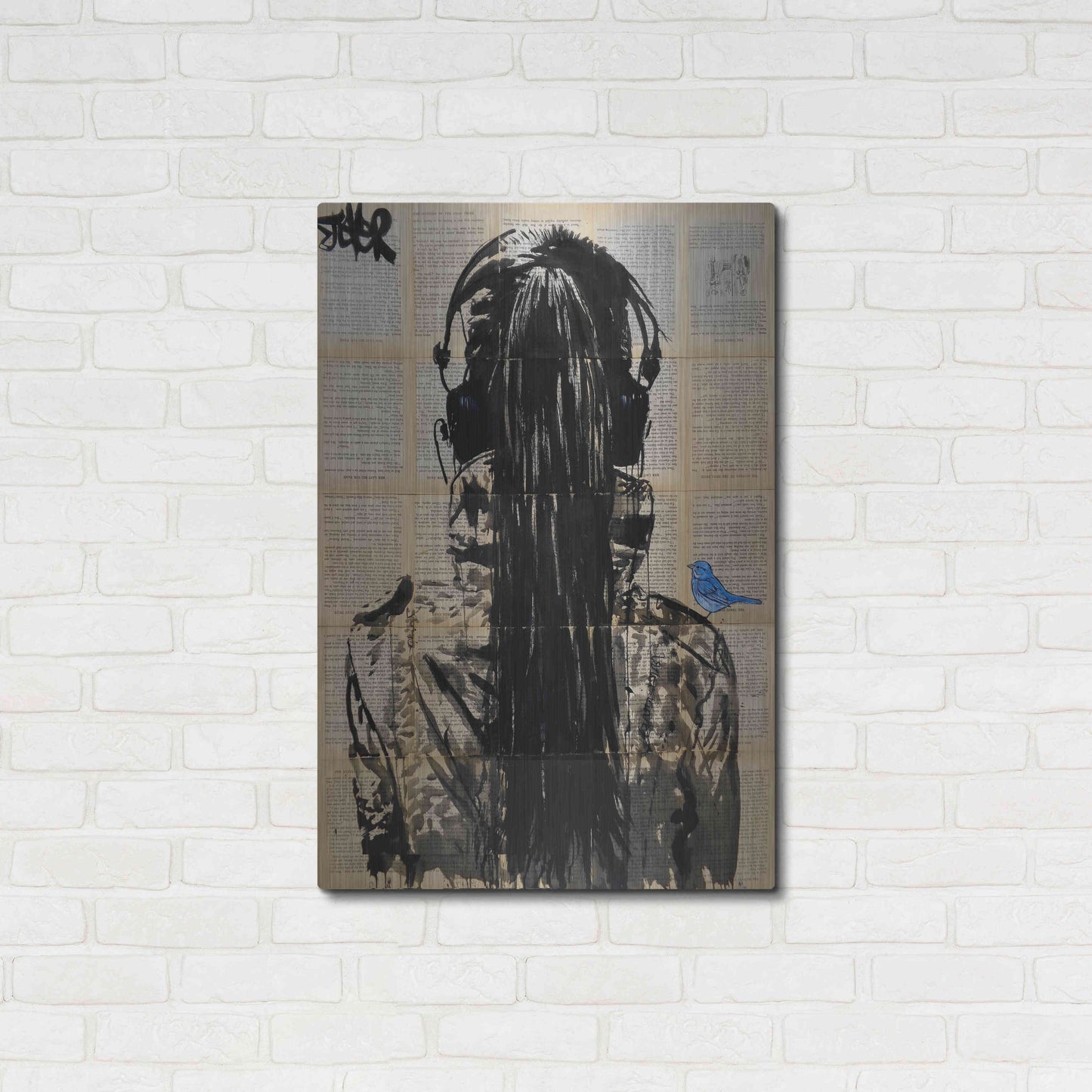 Luxe Metal Art 'Sonic2' by Loui Jover, Metal Wall Art,24x36