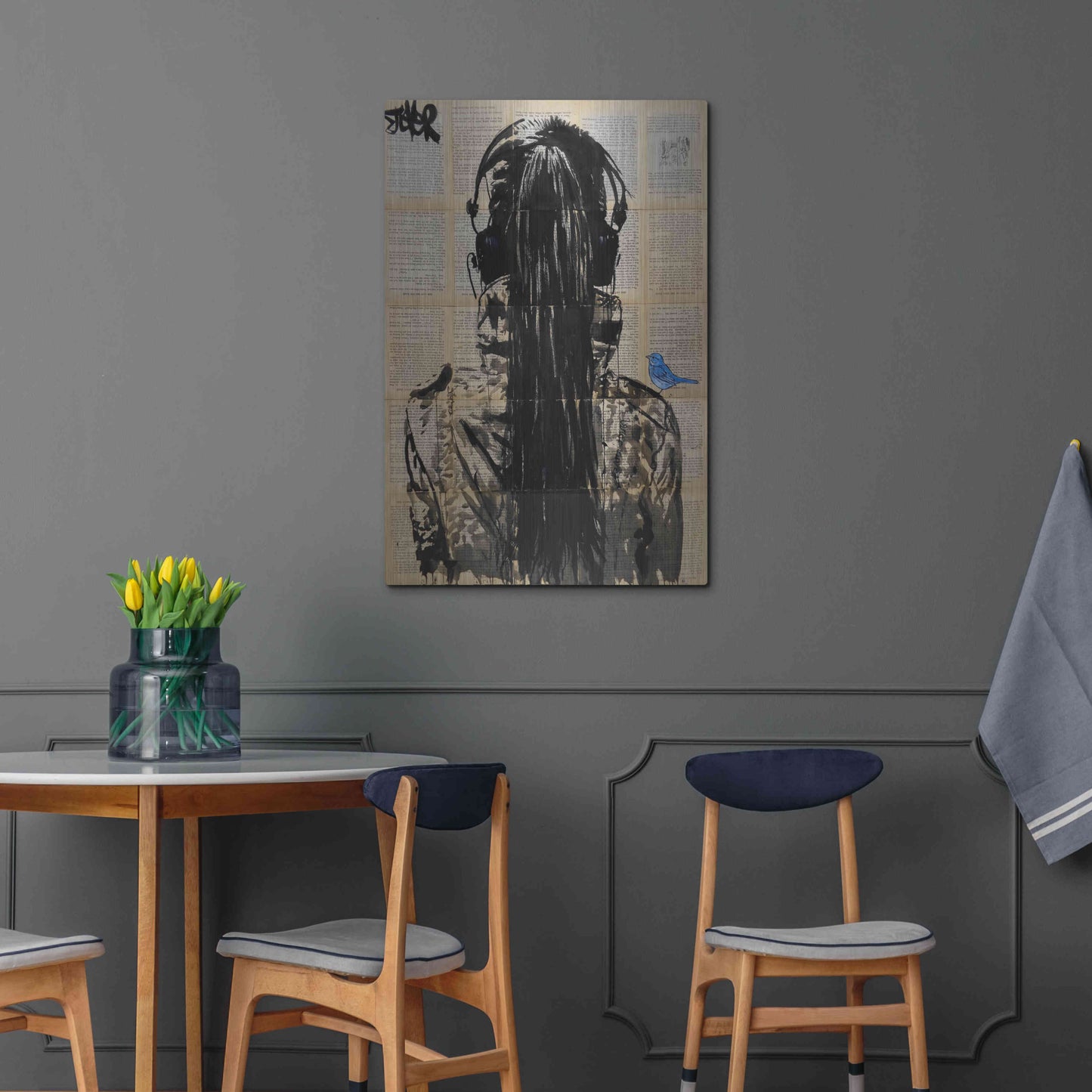 Luxe Metal Art 'Sonic2' by Loui Jover, Metal Wall Art,24x36