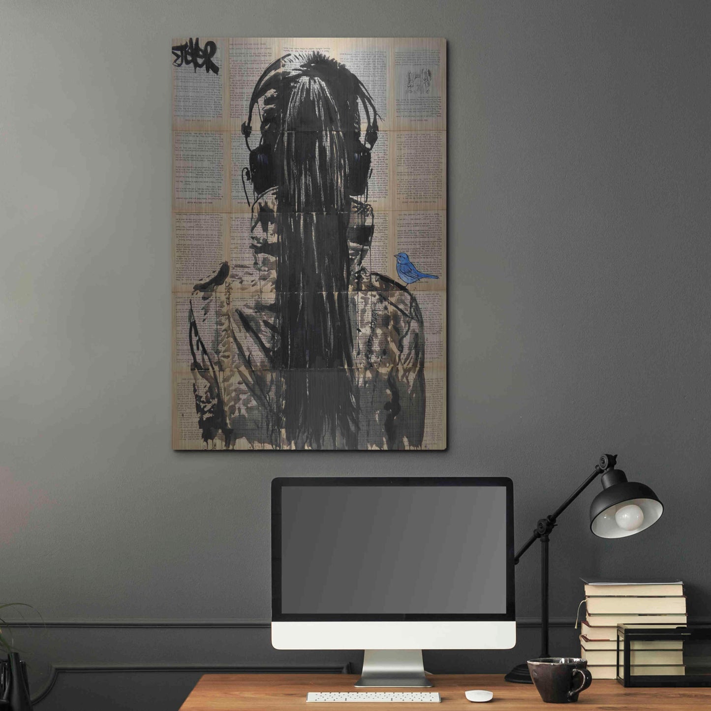 Luxe Metal Art 'Sonic2' by Loui Jover, Metal Wall Art,24x36