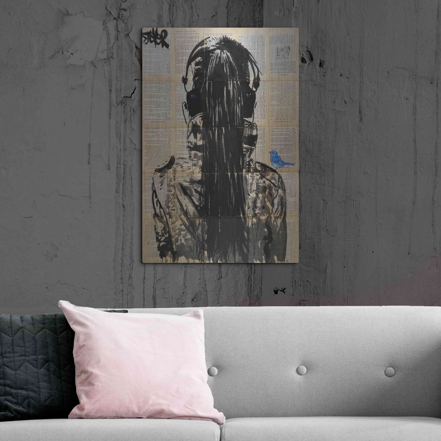 Luxe Metal Art 'Sonic2' by Loui Jover, Metal Wall Art,24x36