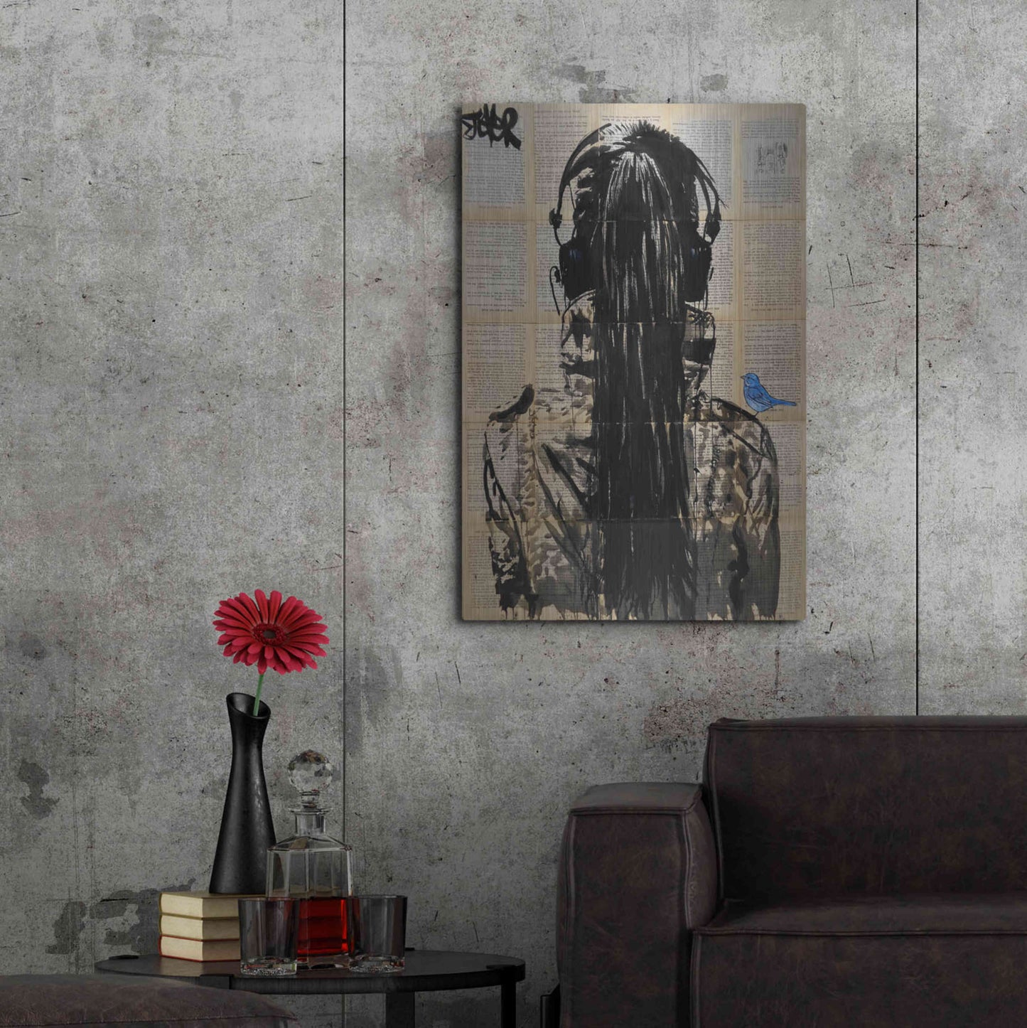 Luxe Metal Art 'Sonic2' by Loui Jover, Metal Wall Art,24x36
