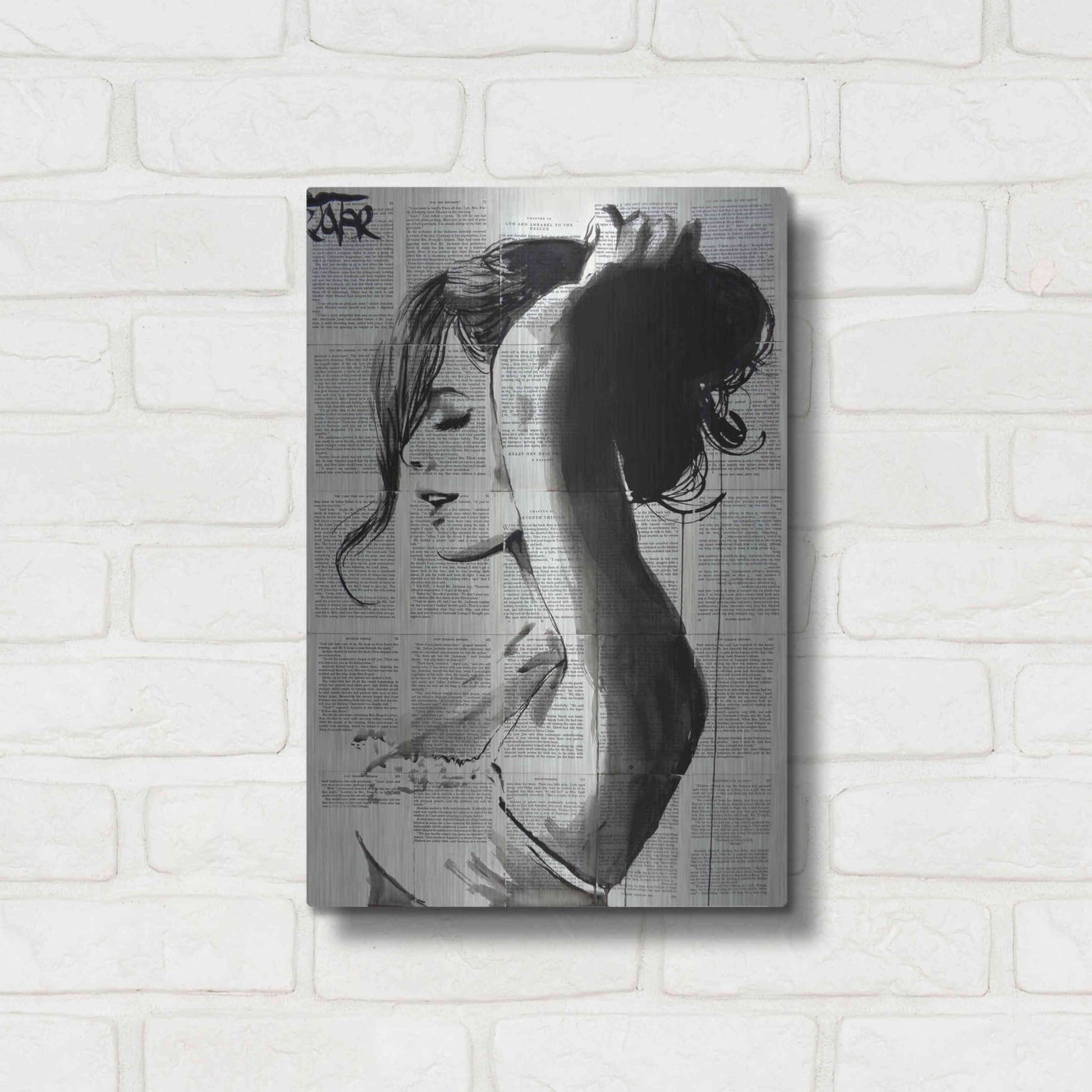 Luxe Metal Art 'Wishberry' by Loui Jover, Metal Wall Art,12x16