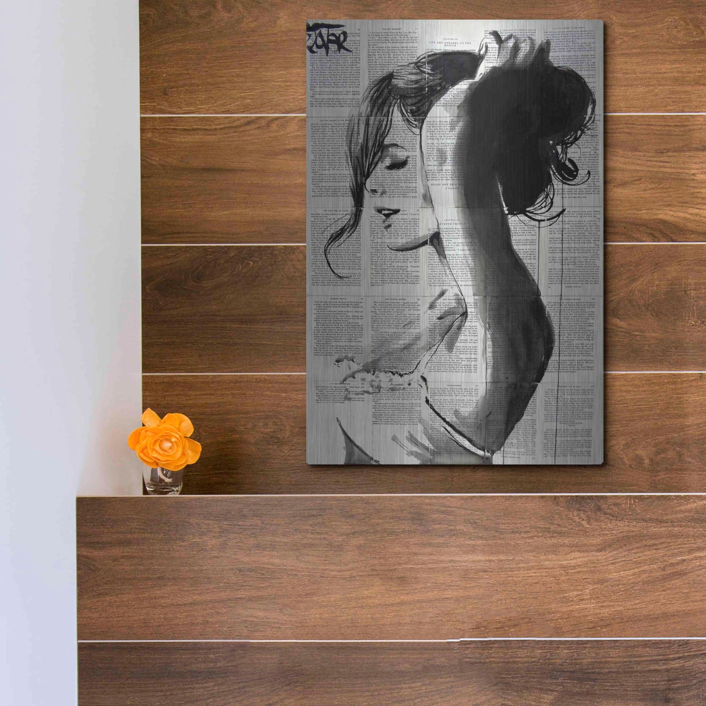 Luxe Metal Art 'Wishberry' by Loui Jover, Metal Wall Art,12x16