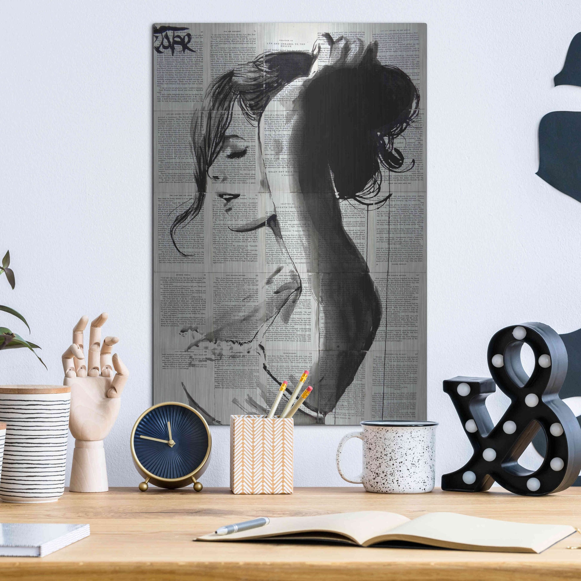 Luxe Metal Art 'Wishberry' by Loui Jover, Metal Wall Art,12x16