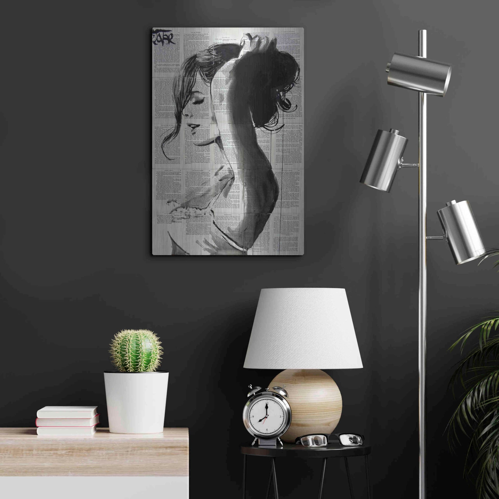 Luxe Metal Art 'Wishberry' by Loui Jover, Metal Wall Art,16x24