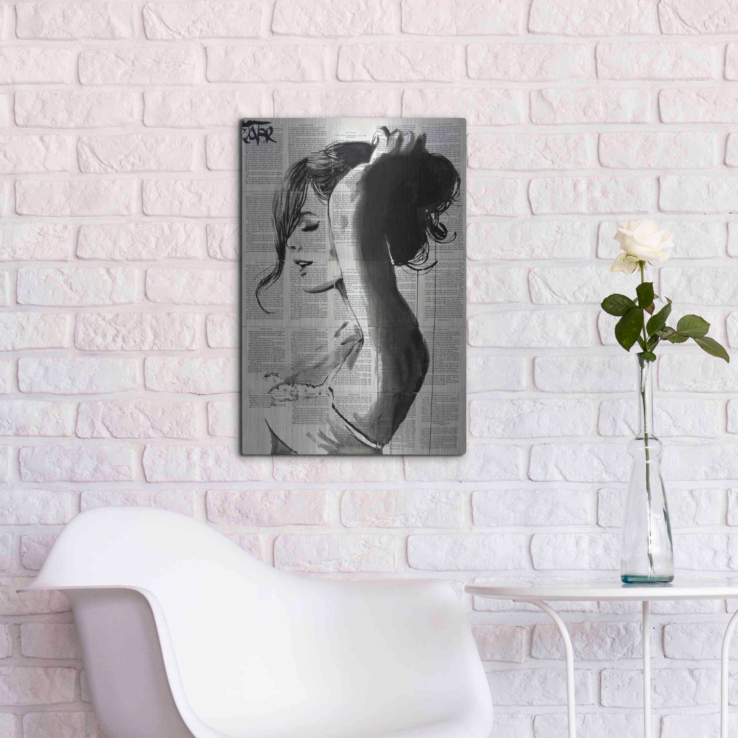 Luxe Metal Art 'Wishberry' by Loui Jover, Metal Wall Art,16x24