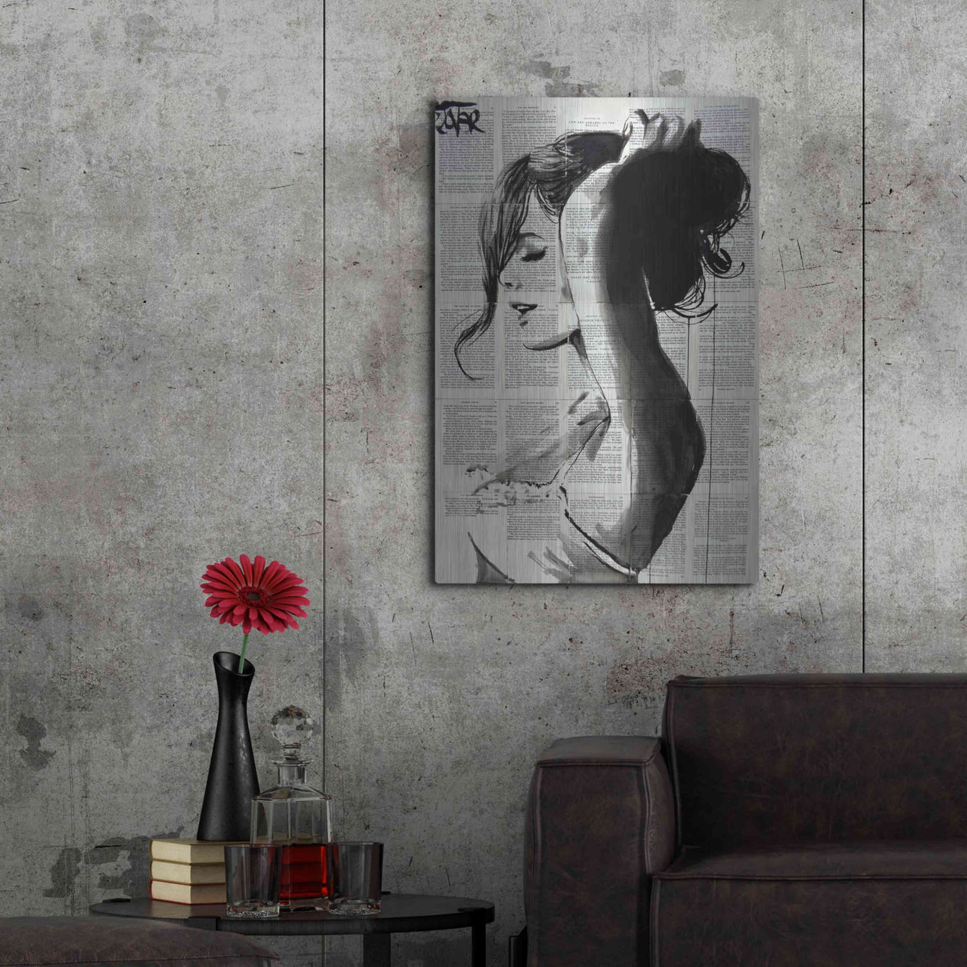 Luxe Metal Art 'Wishberry' by Loui Jover, Metal Wall Art,24x36
