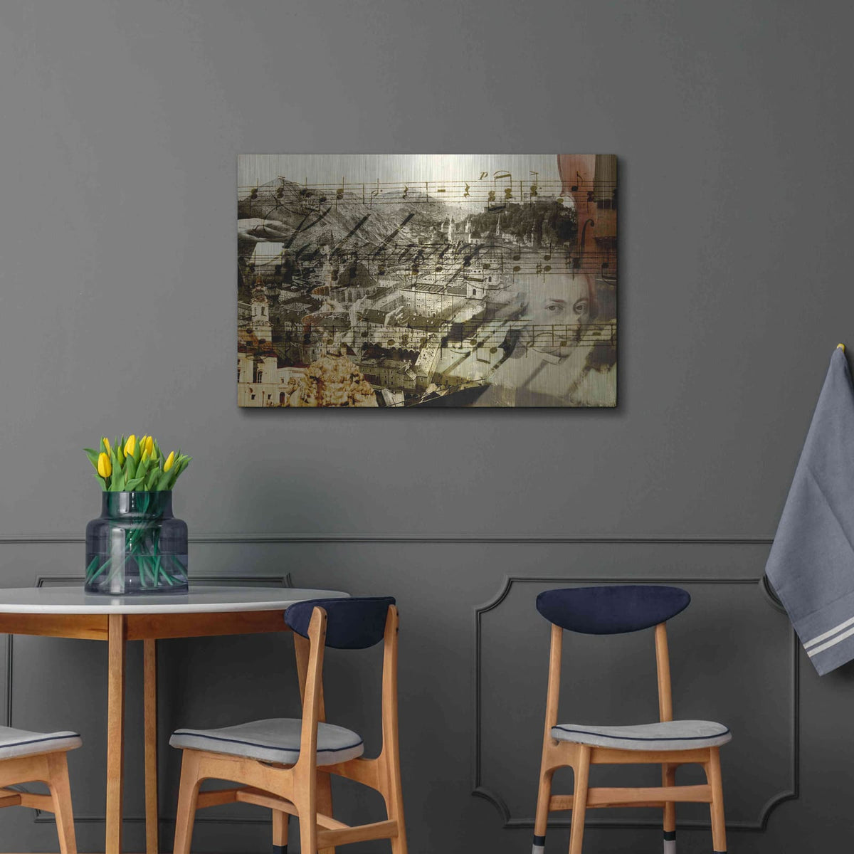 'Classical Music' by GraphINC – Metal Wall Art, 36x24 room view