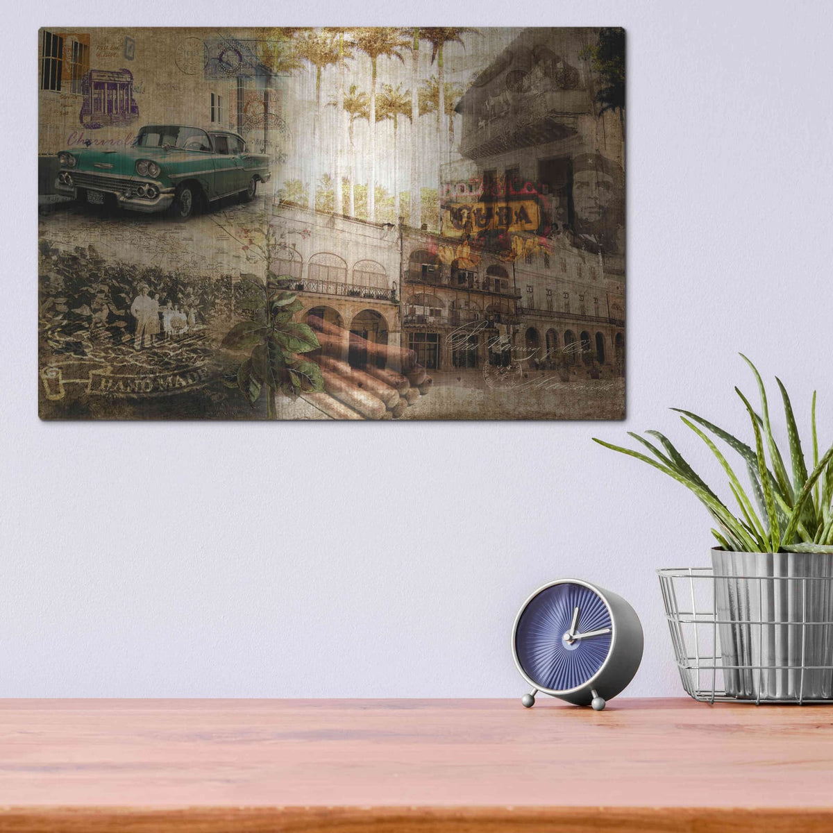 'Cuba' by GraphINC – Metal Wall Art, 16x12 room view