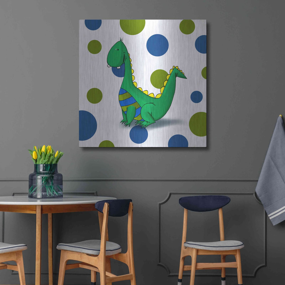 'Dragon' by GraphINC – Metal Wall Art, 36x36 room view