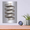 'Dreams Don’t work' by GraphINC – Metal Wall Art, 12x16 room view