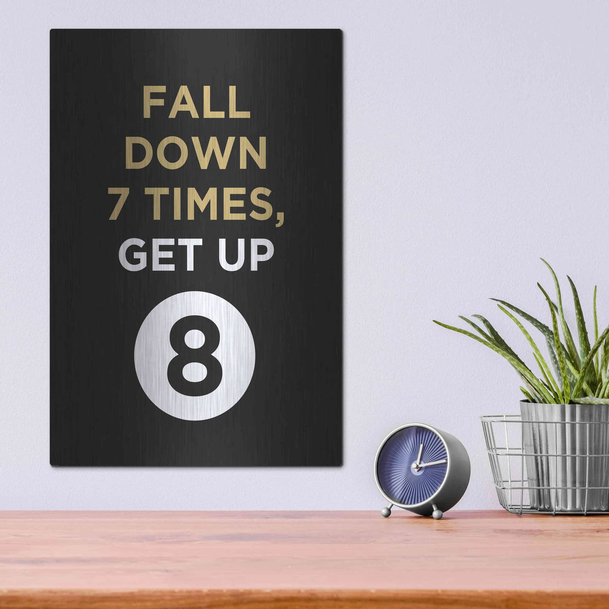 'Fall Down' by GraphINC – Metal Wall Art, 12x16 room view