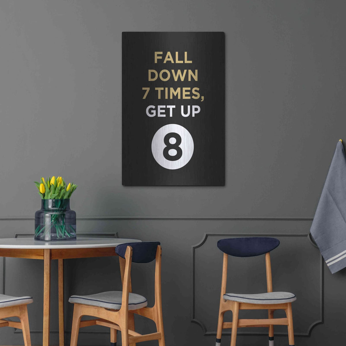 'Fall Down' by GraphINC – Metal Wall Art, 24x36 room view