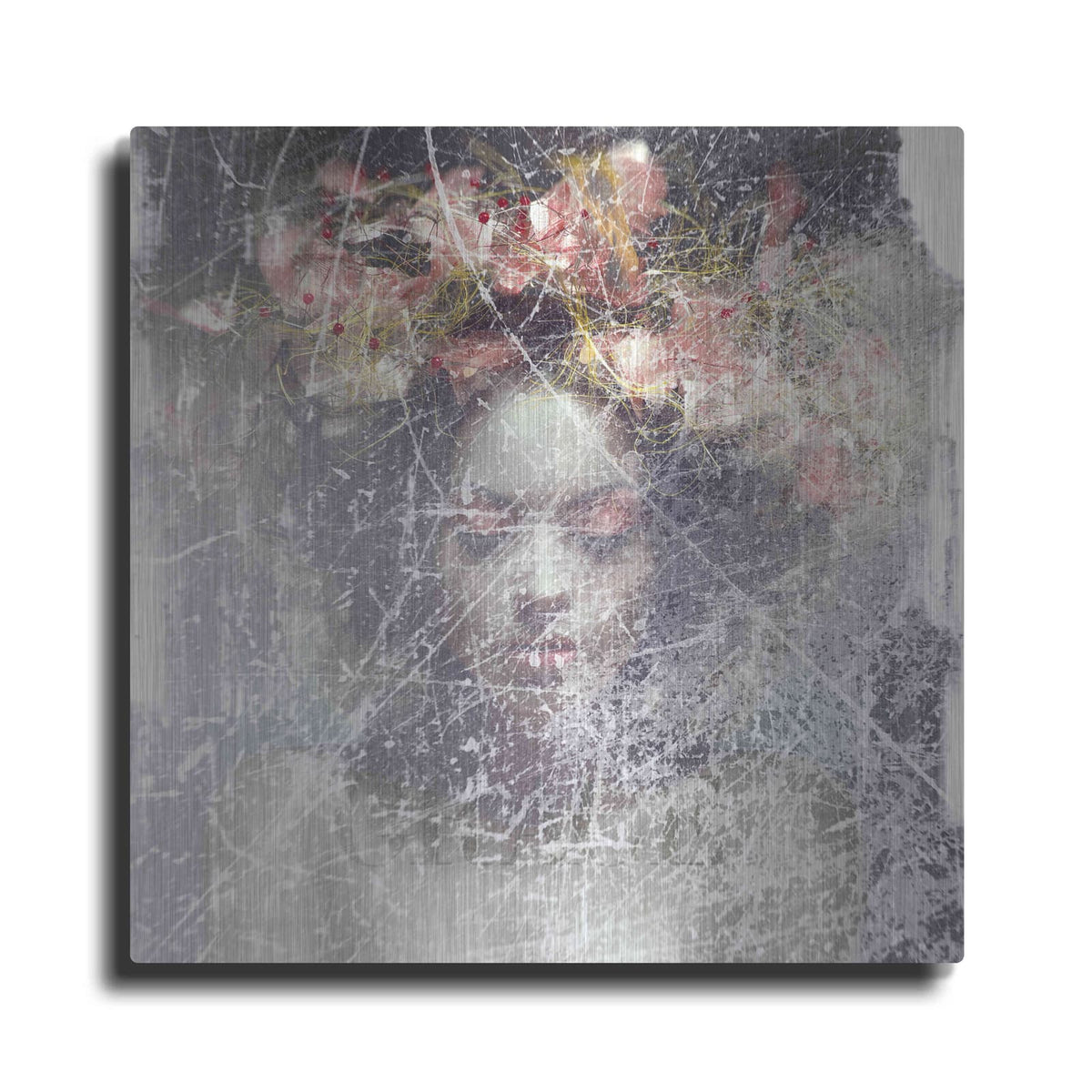 'Flower Crown' by GraphINC – Metal Wall Art