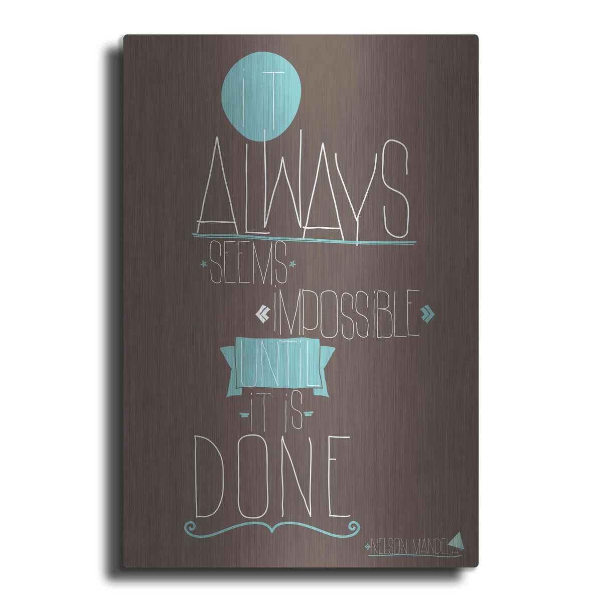 'It Always Seems' by GraphINC – Metal Wall Art