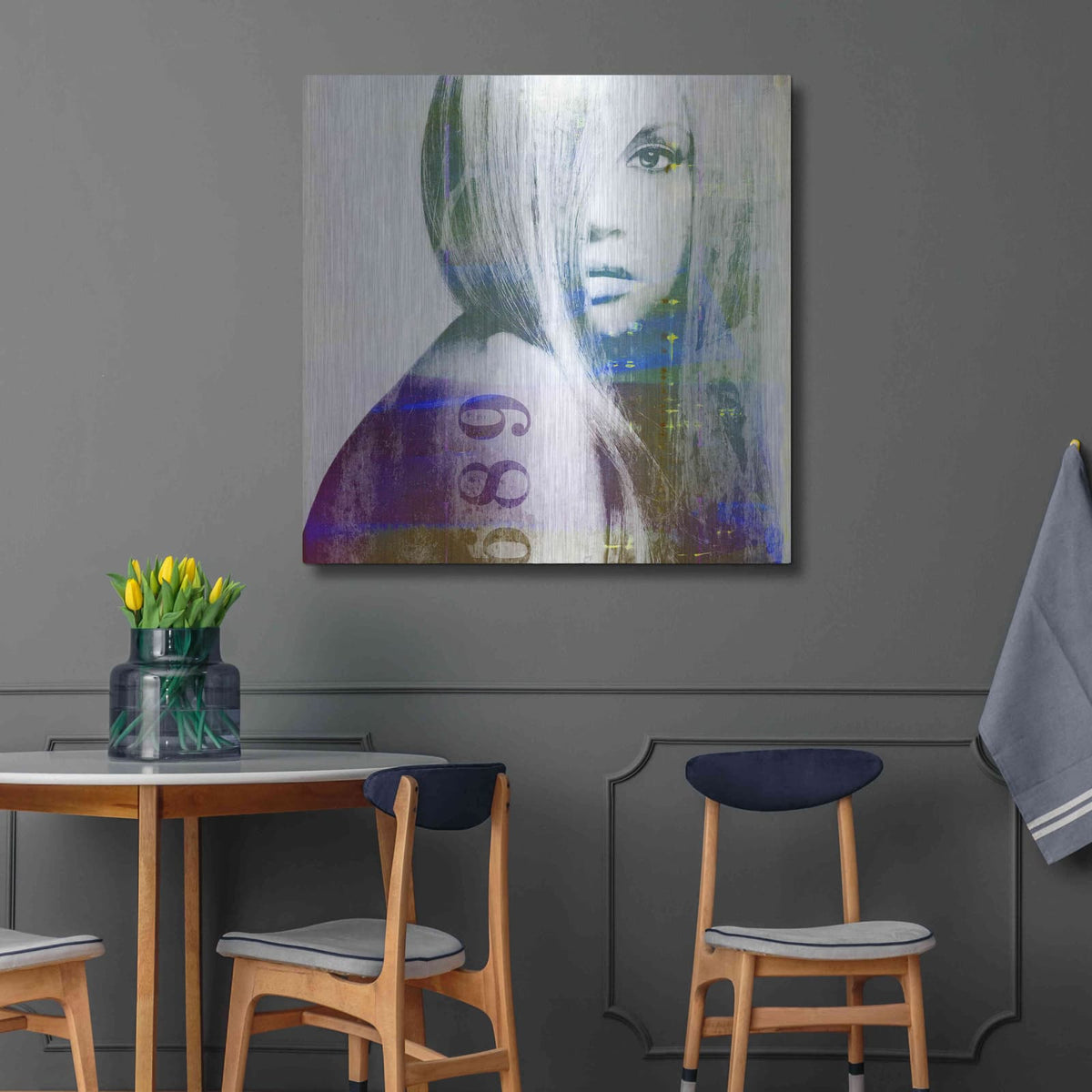 'It’s You' by GraphINC – Metal Wall Art, 36x36 room view