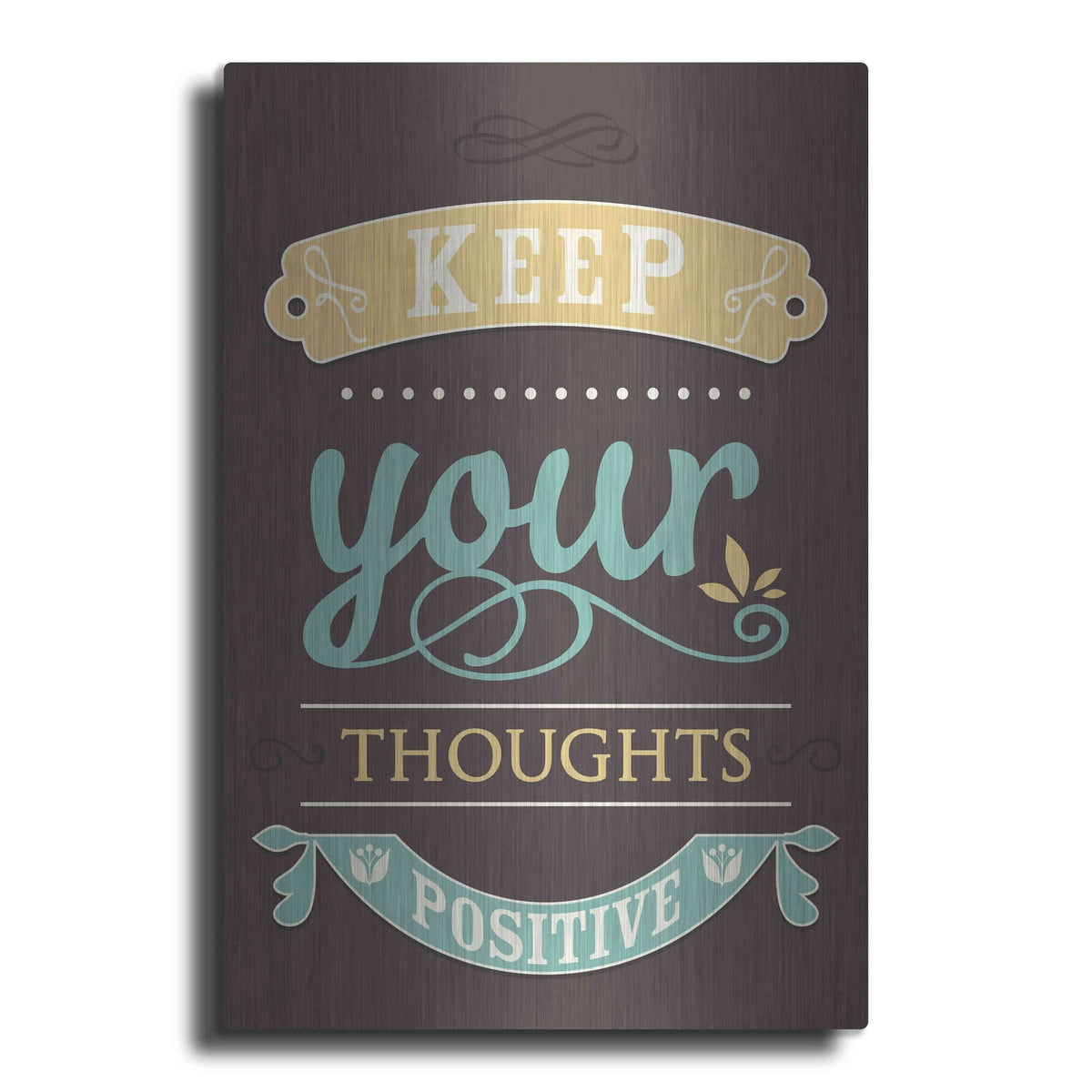 'Keep Your Thoughts' by GraphINC – Metal Wall Art
