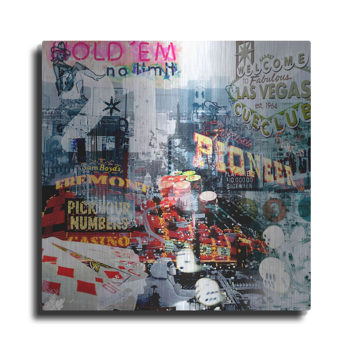 'Las Vegas' by GraphINC – Metal Wall Art