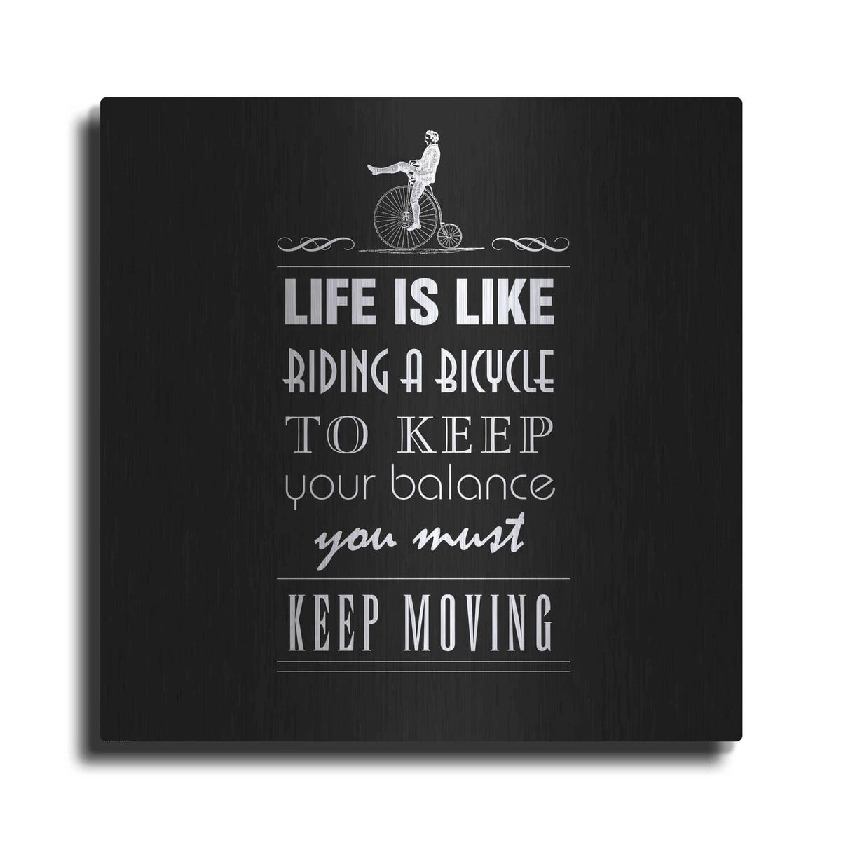 'Life Is Like' by GraphINC – Metal Wall Art